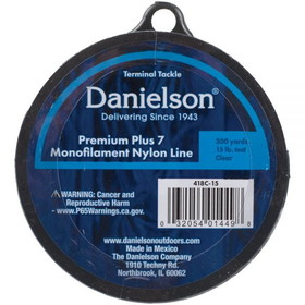 Danielson 418C-15 Nylon Monofilament Clear 15Lb