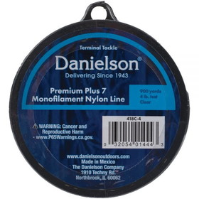 Danielson 418C-4 Nylon Monofilament Clear 4Lb