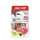 Eagle Claw WBHX18-AST Ball Head Jig 1/8 OZ Asst