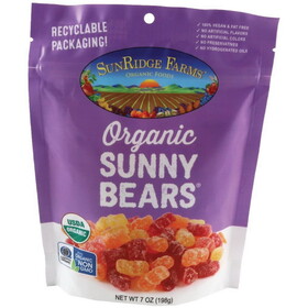 Sunridge Farms 533053 Sunny Bears Vegetarian Organic