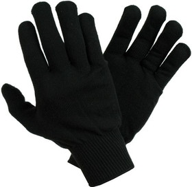 NEWBERRY KNITTING VV LADIES BLACK Polypro Glove Liner M-Ladies