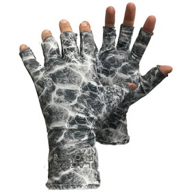 GLACIER GLOVE 009ST L/XL Abaco Bay Sun Glove Gray Camo L/XL