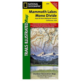 National Geographic 603057 Mammoth Lakes &Amp; Mono Divide No.809