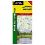 National Geographic 603253 Allagash Wilderness Waterway South No.401