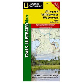 National Geographic 603253 Allagash Wilderness Waterway South No.401