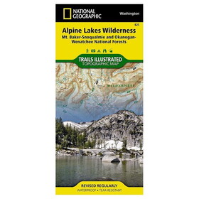 National Geographic 603273 Alpine Lakes Wilderness Mt. Baker-Snoqualmie And Okanogan-Wenatchee National Fo