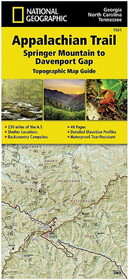 National Geographic 603316 Appalachian Trail: Springer Mountain To Davenport Gap No.1501