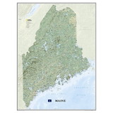 National Geographic Wall Map-Maine