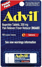 Pfizer 607152 Advil 200Mg Pocket Pack 10 Tab