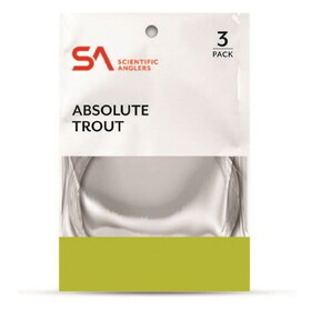 Scientific Anglers 134255 Absolute Trout Leader 9Ft 6X - 3 Pack