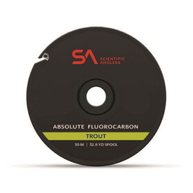 Scientific Anglers 135528 Absolute Fluorocarbon Trout Tippet 0X 30M