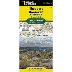 National Geographic TI00000259 Theodore Roosevelt National Park Map