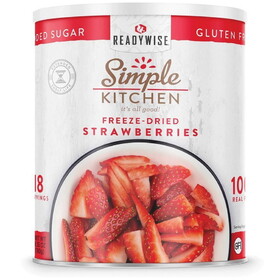 Ready Wise 667426 Simple Kitchen Fd Sliced Strawberries - 18 Serving Can