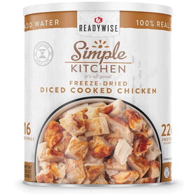 Ready Wise 667430 Simple Kitchen Fd Diced Chicken - 16 Serving Can