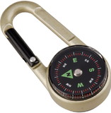 Munkees 3135 Carabiner Compass W/Thermomtr