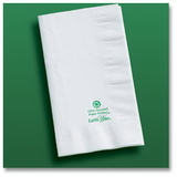 Hoffmaster 084250 315-W Earth Wise Dinner Napkin, 2 ply, 1/8 fold, recycled