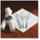 Hoffmaster Pre-rolled Linen-Like dinner napkin and heavyweight cutlery, Price/case/100ct