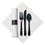 Hoffmaster 119990 Mystic Linen-Like CaterWrap, Black Cutlery, Price/case/200ct