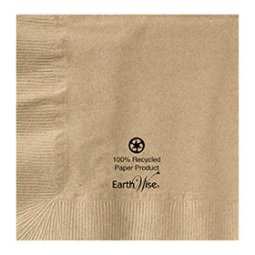 Hoffmaster 180200 10 x 10 Earth Wise Kraft Recycled Beverage Napkin