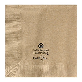 Hoffmaster 180230 10 x 10 Kraft Recycled Earth Wise Beverage Napkin