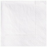 Hoffmaster 4.75 in Regal Embossed White Beverage Napkins