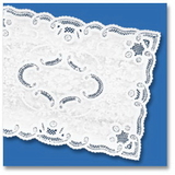 Hoffmaster 310711 White Normandy Lace Placemat