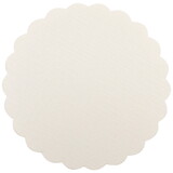 Hoffmaster 4 in Scalloped White Budgetboard Coasters 1000 ct.