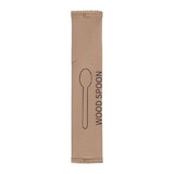 Hoffmaster 6 in Earthwise Wrapped Wood Spoons 1000 ct.