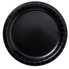 Hoffmaster Round Black Paper Plate