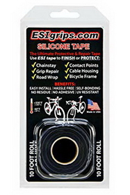 ESI Grips TR10B  Silicone Tape 10' Roll, 60 Grams - Black