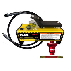 ESCO 10518C 1/2 GALLON AIR HYDRAULIC PUMP 135 CU IN. Kit &#8211; with Hydraulic Hose, Coupler, and Air Reducer