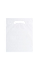 Blank Oxo Reusable Fold-Over Reinforced Die Cut Bag, 9" x 12"