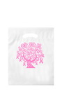 Custom Breast Cancer Awareness Die Cut Bag With Tree Design Stock Design Only