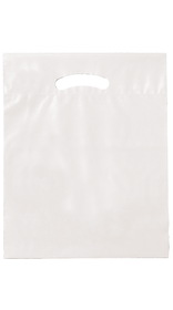 Blank Fold-Over Reinforced Die Cut Bag, 15" x 19"