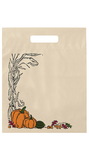 Blank Stock Design Halloween Fold-Over Reinforced Die Cut Bag, Autumn Harvest