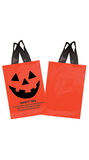 Blank Stock Design Halloween Soft Loop Shopper Bag, Pumpkin Face With Safety Tips