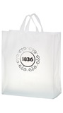 Custom Clear Frosted Soft Loop Shopper Bag, 16