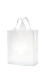 Blank Clear Frosted Soft Loop Shopper Bag, 8