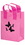 Custom Pink Awareness Color Frosted Soft Loop Shopper Bag-Flexo, 10" x 13", Price/piece