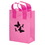 Custom Pink Awareness Color Frosted Soft Loop Shopper Bag-Flexo, 8" x 11", Price/piece