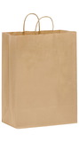 Blank Natural Kraft Twisted Paper Handle Shopper, 13