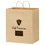 Custom 1N14916 14.5"W X 9.5"G X 16.25"H Natural Kraft Carry-Out Bags, Price/each