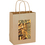 Custom 1N8410EV 8"W X 4.75"G X 10.25"H Evo Natural Kraft Paper Shoppers With Matching Interior, Full Color Imprnt, Price/each