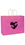 Custom Pink Awareness Matte Color Twisted Paper Handle Shopper-Flexo, 16" x 13", Price/piece
