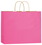 Blank Pink Matte Color Twisted Paper Handle Shopper, Price/piece