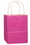 Blank Pink Awareness Matte Color Twisted Paper Handle Shopper, Price/piece