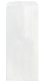 Blank White Kraft Prescription Bag, 5" x 12"