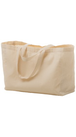 Blank Cotton Canvas Tote Bag, 16"W x 6 x 12"H