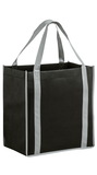 Blank Two-Tone Non-Woven Tote Bag With Poly Board Insert