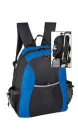 Blank 600D Polyester Backpack With Adjustable Padded Straps